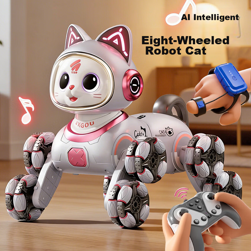AoZhiJia Doraemon Smart AI Robot Remote Control Car Robot Dog Kids Toy for Boys and Girls Ages 3-6 Birthday Gift