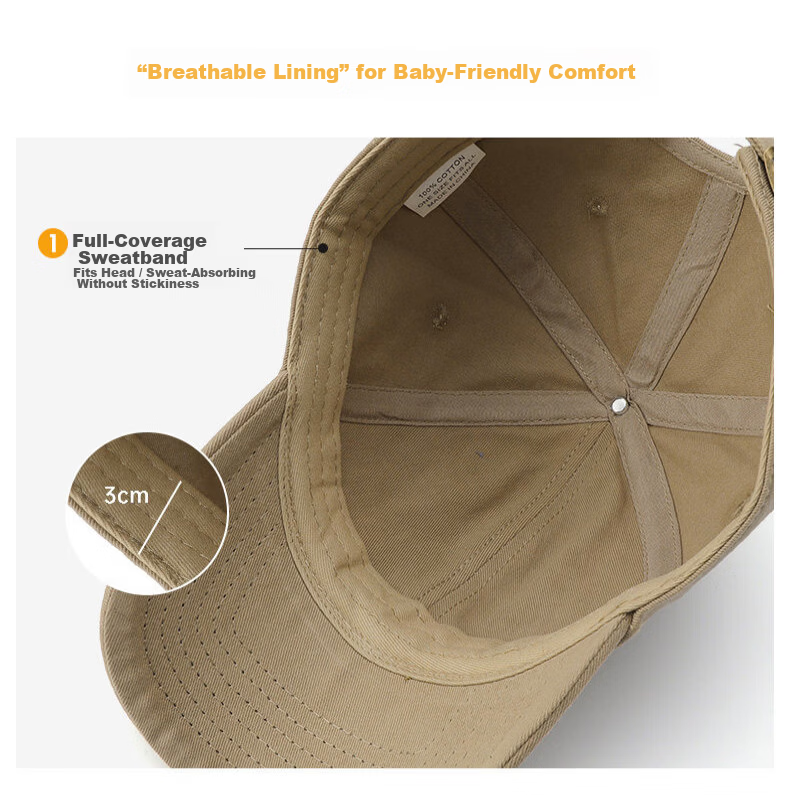 Baleno Kids Baseball Cap Boys Girls Cotton Breathable Sun Protection Outdoor Sports Travel Hat 8