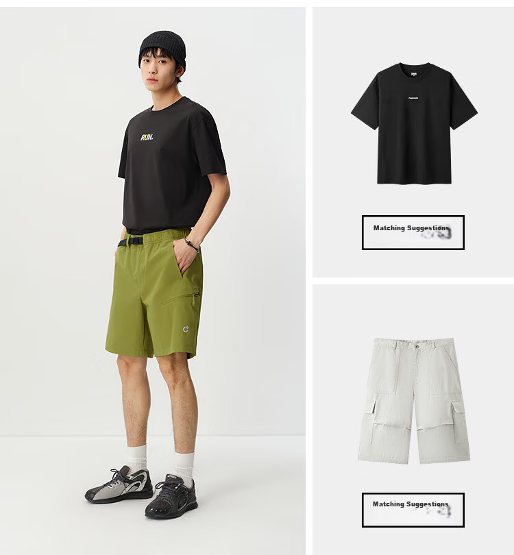 Semir Men's Casual Summer Quick-Dry Cooling Functional Shorts 2026 Reflective Print Stretch Pants 109326125103 7
