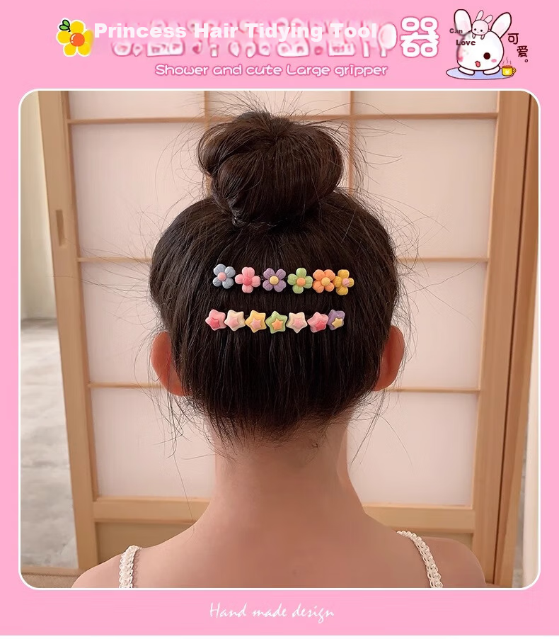 MKING PRETTY Kids Cute Hair Fragment Tool Hair Comb Girls Bang Hair Clip Little Girls Forehead Back Head Hairpin Baby Insert Comb 1