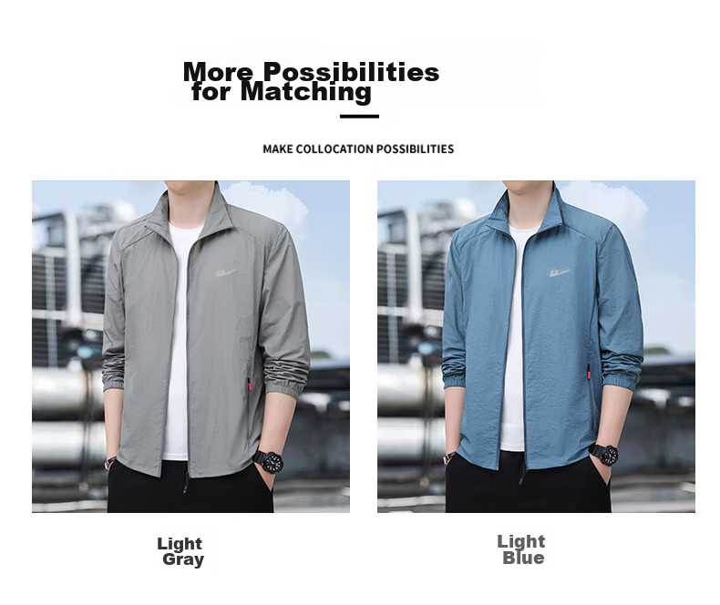 Warrior Men's Summer Ice Silk Cooling Lightweight High UV Protection Breathable Quick-Dry Jacket 9