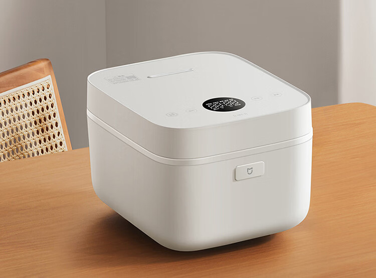 Mijia Xiaomi Rice Cooker for Home Use, Serves 3-4 People, Smart Micro-Pressure IH Multifunctional Rice Cooker, Cooks Rice And Porridge, Thick Pot Non-Stick, with Steamer Basket, 4L Capacity 6
