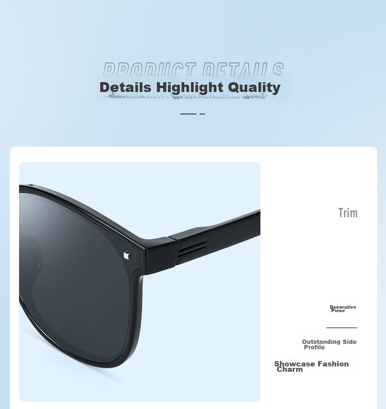 CAXMAN Foldable GM Sunglasses Unisex Nylon HD UV Protection Lightweight Fashion Eyewear 12
