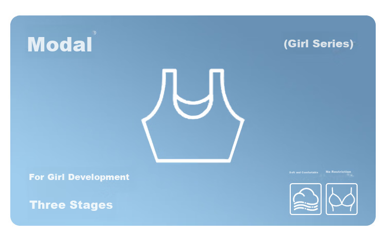 Modal 2-Pack Kids Underwear Developmental Period Primary School A-Class Baby-Grade Anti-Protrusion Girls Vest Stage 1-2 1