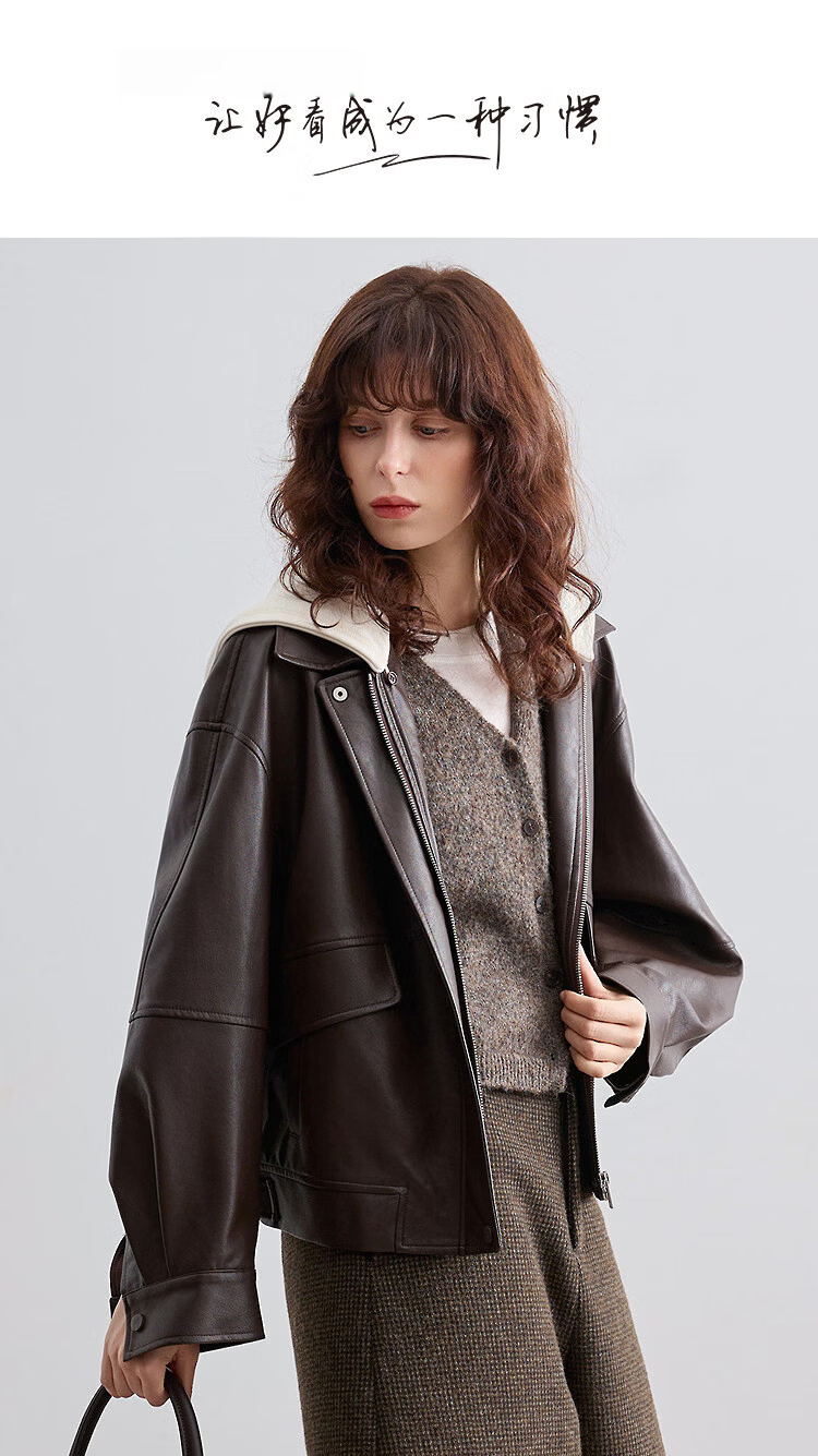 Demana Time Narrative Spring Fashion Detachable Colorblock Hooded Loose Slimming Concealment Jacket for Women High-End Feel 1