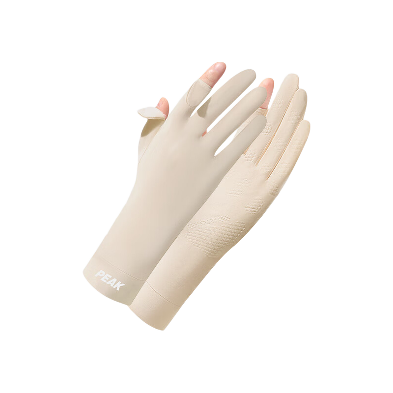 Peak Driving Sun Protection Gloves Unisex UV Protection Skin Color