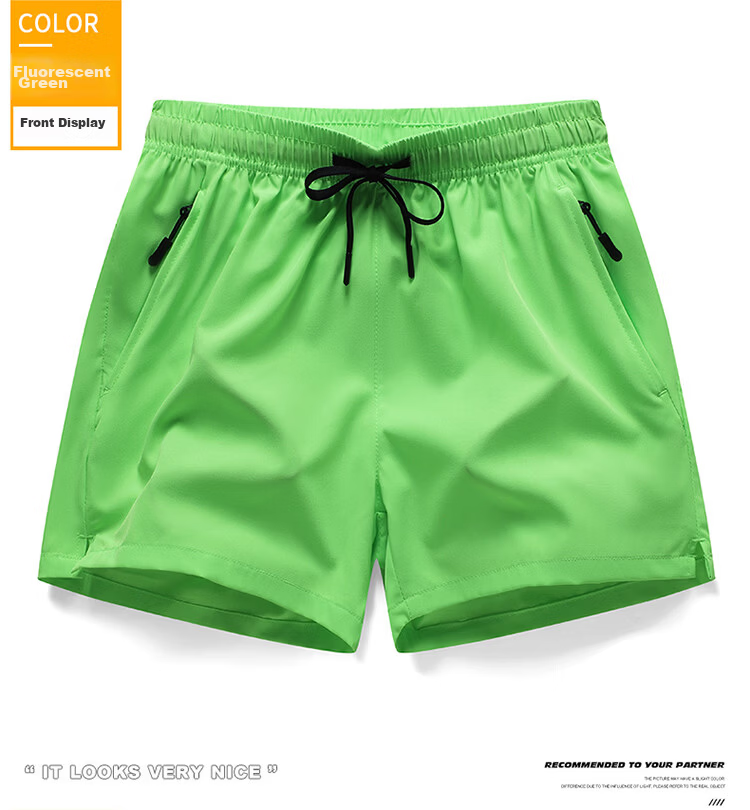 GLM Men's Summer Thin Outerwear Shorts Five-Point Quick-Dry Sports Casual Beach Shorts 16