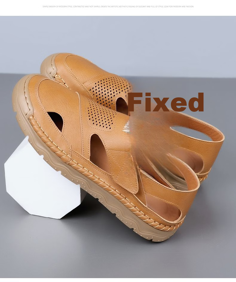 Jingzhenlianggong New Casual Sandals High-Grade Ultra-Soft Men's Breathable Sandals Wear-Resistant Non-Slip Yellow [Classic Model] Size 42 21
