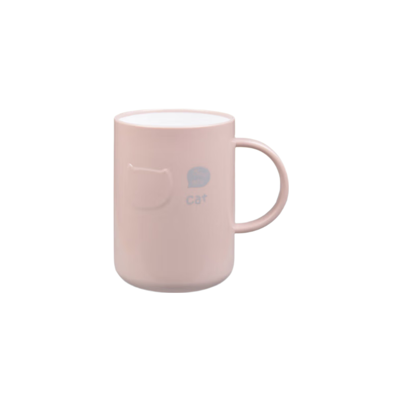 Shouli Thickened Anti-Mold Mouthwash Cup for Dormitory And Home Use, Couples' Toiletry Brushing Cup, Adult And Children's Toothbrush Holder with Handle, Pink
