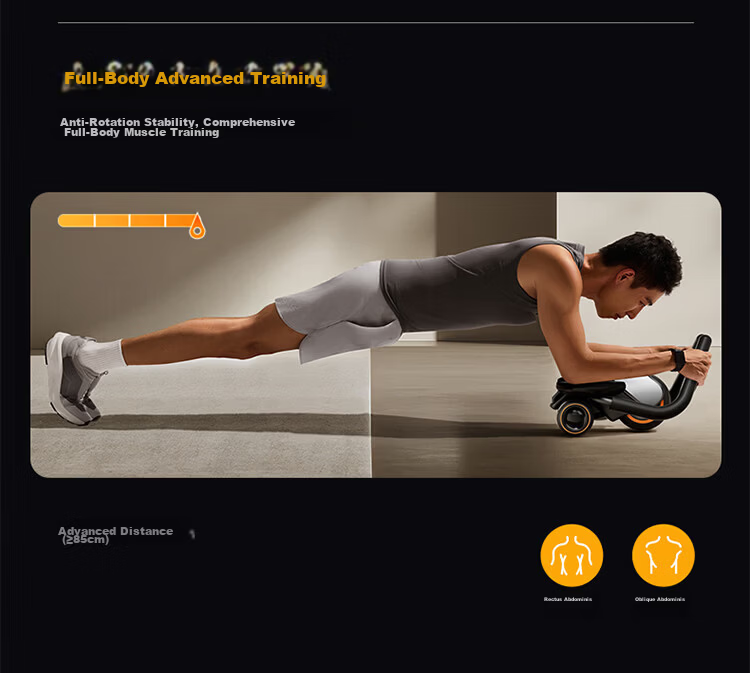 Philips Ab Wheel Automatic Rebound Elbow Support Four-Wheel 2026 New Professional Abdominal Roller Fitness Equipment 19