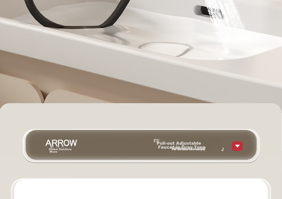 ARROW Multifunctional Pull-Out Basin Faucet Single Handle Hot and Cold AE41135CP 5