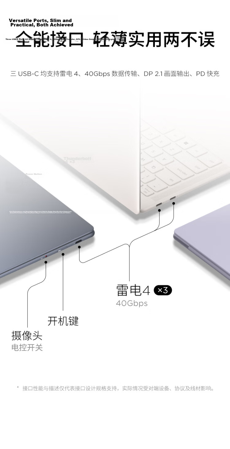 Lenovo YOGA Air 14 Ultra Aura 14-inch Lightweight Laptop Core i3 UltraX7 358H 32GB 1TB 2.8K 120Hz Touchscreen Night Satin 19