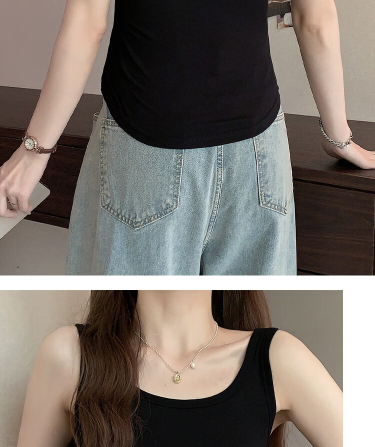 Yiershuang Women's Breathable Thin Spring Summer Tank Top Bra Integrated Camisole 22