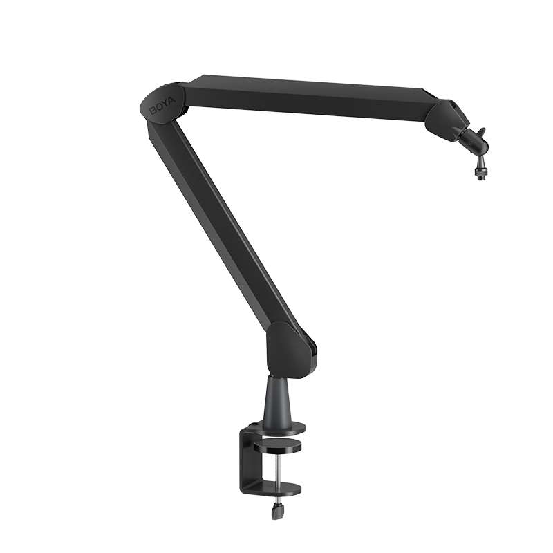 BOYA MIC ARM Microphone Boom Arm Desk Stand Adjustable Folding Three-Segment Universal Live Streaming Mic Holder with 2kg Load Capacity