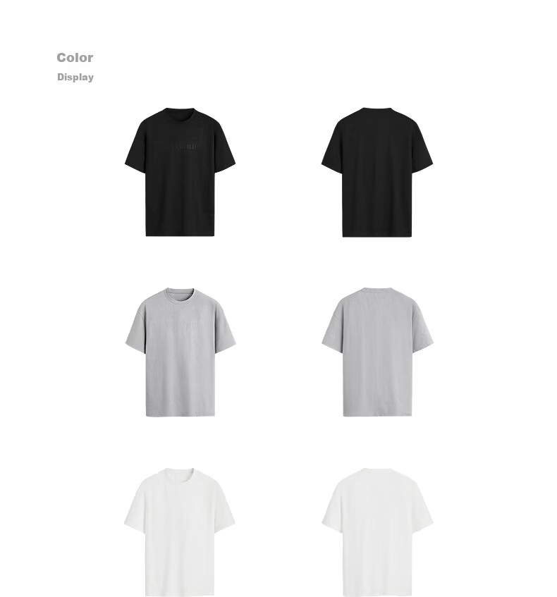 GXG Men's Micro-Boxy Short Sleeve T-Shirt Multi-Color Crew Neck Textured Knit Short Sleeve 2026 Summer New Arrival 4