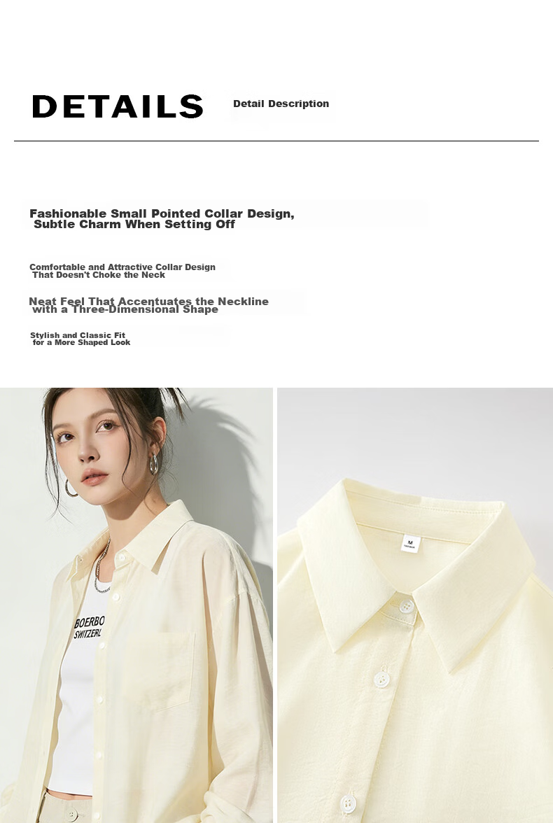 La Chapelle Fashion Trendy Sheer Long Sleeve Shirt Women 2026 Summer New Loose Comfortable Lightweight Breathable Versatile Blouse 7