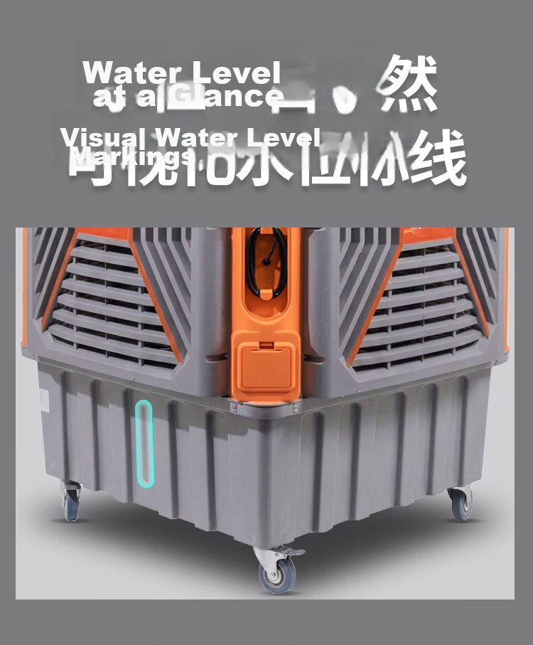 SAST Large Mobile Industrial Cooling Fan/Cooler/Air Conditioner Fan for Livestock Farms, Factories, Workshops Commercial Refrigeration/Fast Cooling High Air Volume [Item No. 748] 11