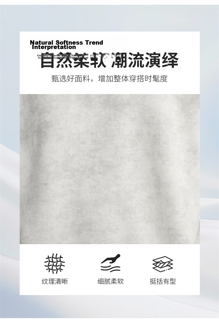 MARK FAIRWHALE Tie-Dye Sweatshirt Men Spring Trendy Brand Crewneck Heavyweight Long Sleeve T-Shirt Base Layer Rock Gray 3XL 4