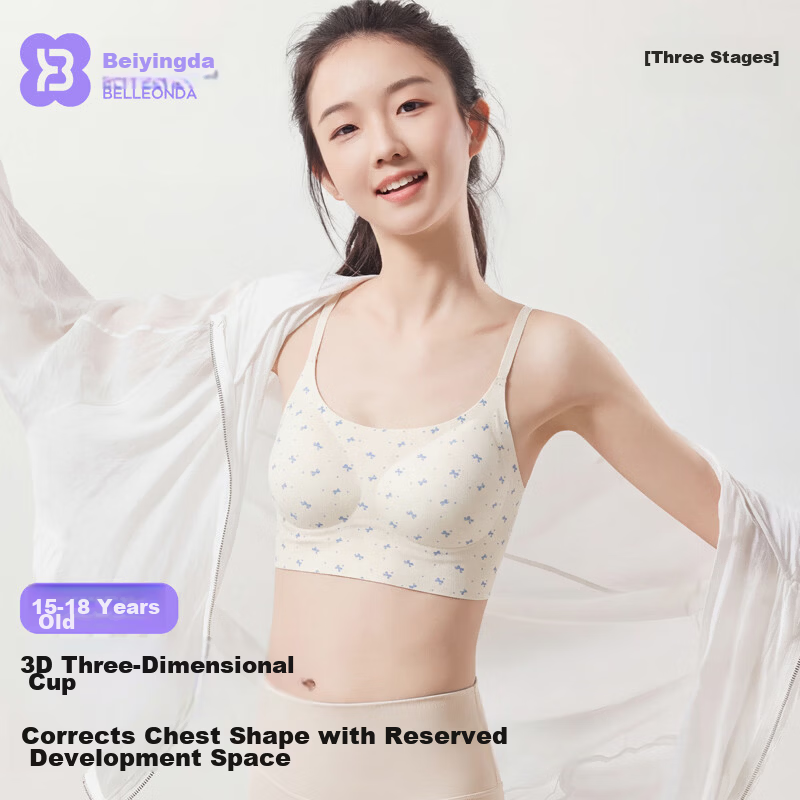 Beiyingda Women's Underwear Vest for College, High School, and Teenage Girls Puberty Shaping Bra