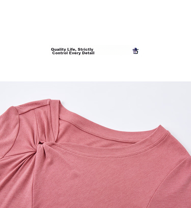 Demana [With Wool and Lyocell] Summer Stylish Twist Slim Fit High Elasticity Short Sleeve Slimming T-Shirt for Women Premium Quality 15