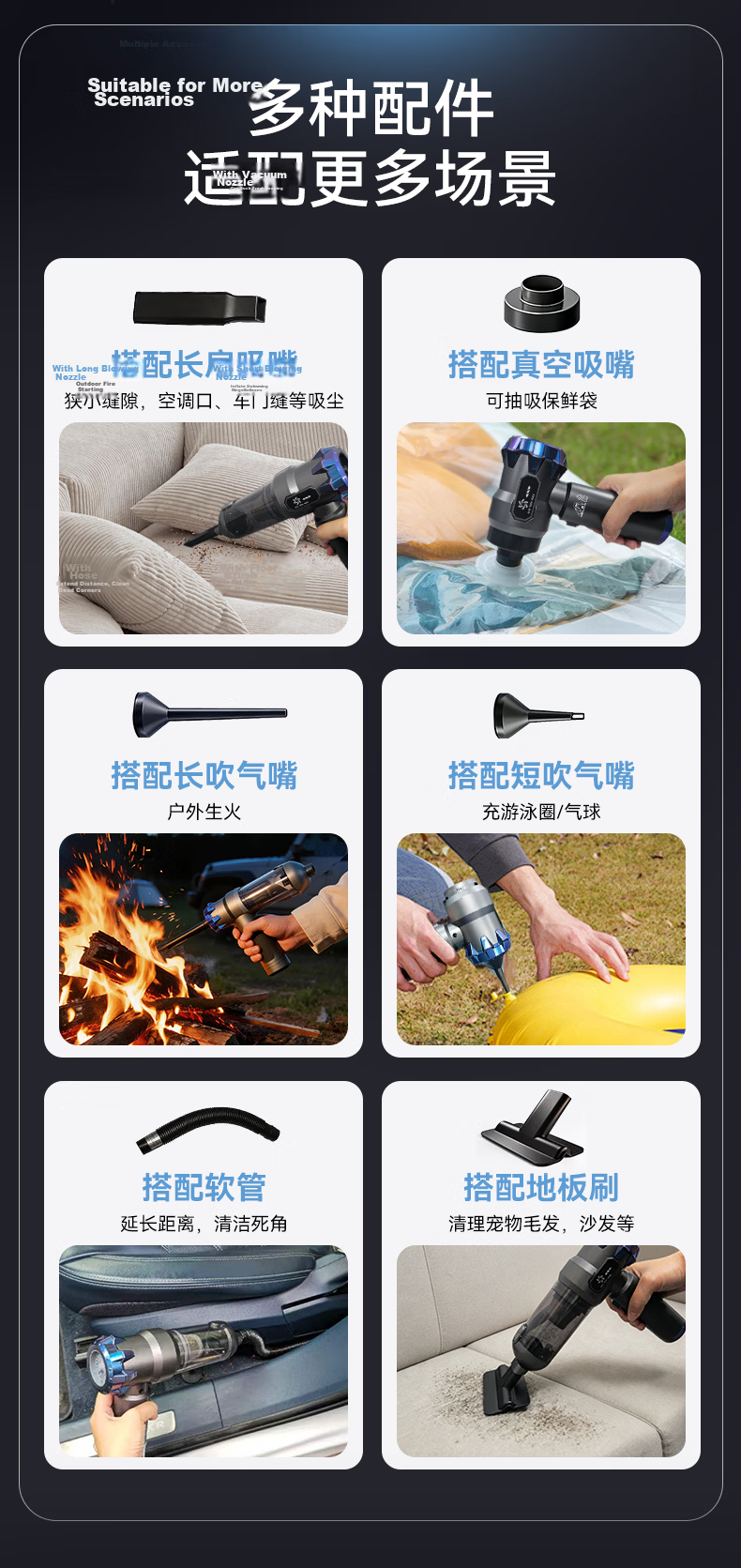 Puppy Car Vacuum Cleaner Handheld Portable Strong Suction Dual Use Blower Desktop Dust Cleaner 20000Pa Standard Corporate Gift Green 9