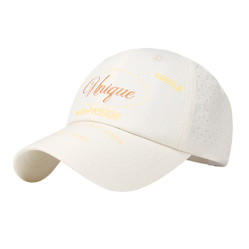 CACUSS Mesh Duckbill Cap Women Summer Hat Casual Sun Protection Lightweight Breathable Baseball Cap Outdoor Sunshade Hat Beige