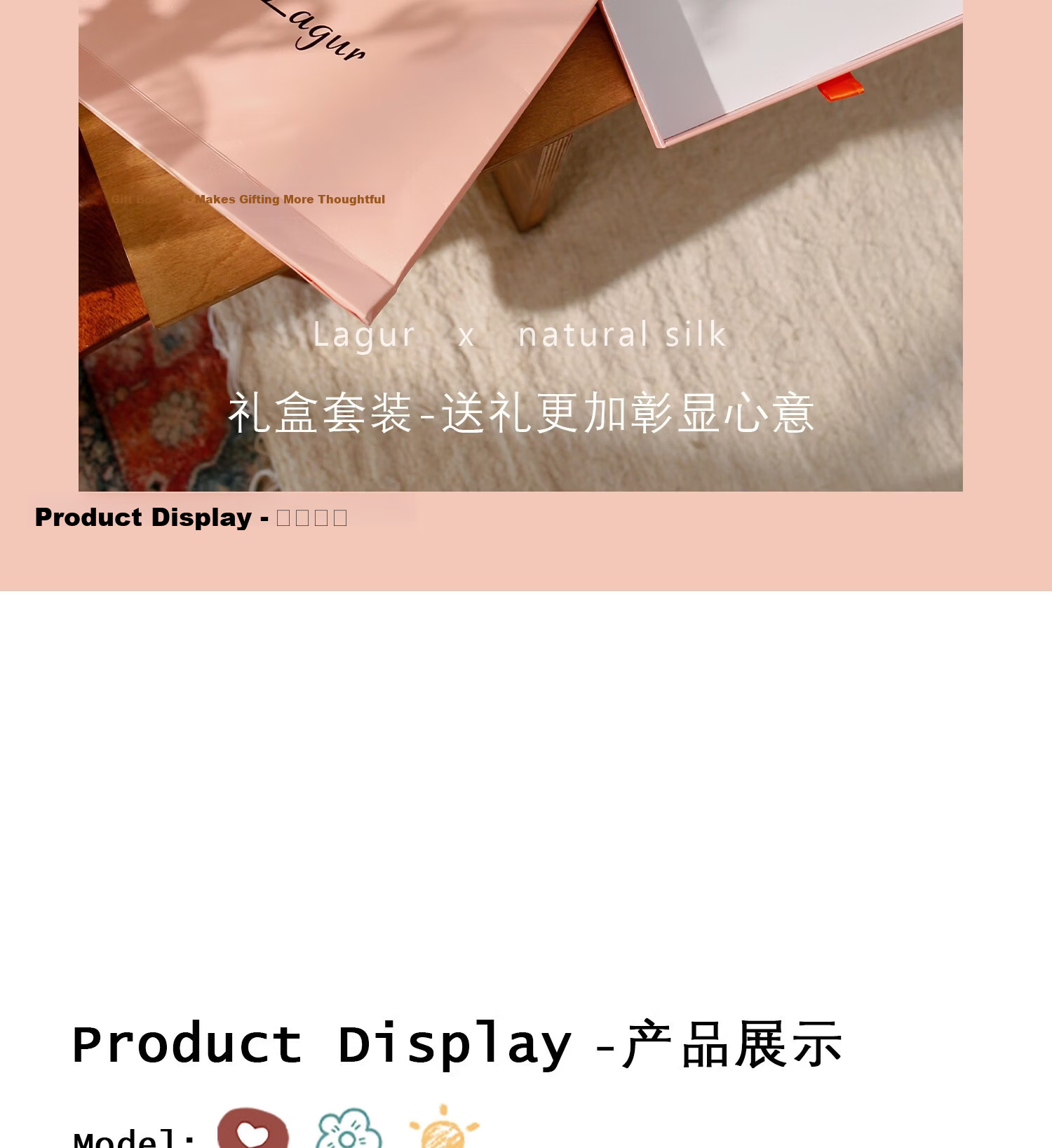 Lagur Shen Yue Same Style "Baoxiang Little Red Flower" Silk Long Scarf for Women Spring Summer Elegant Purple Pink Gift Box Set 19
