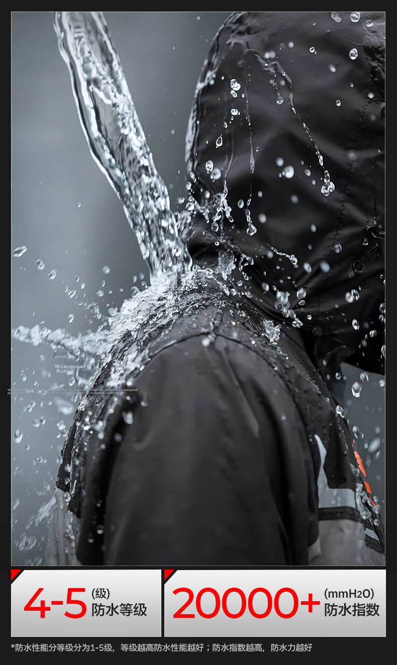 SULAITE Motorcycle Riding Two-Piece Raincoat and Rain Pants Set Electric Vehicle Rider Four-Season Heavy Rainproof Riding Rainwear 25