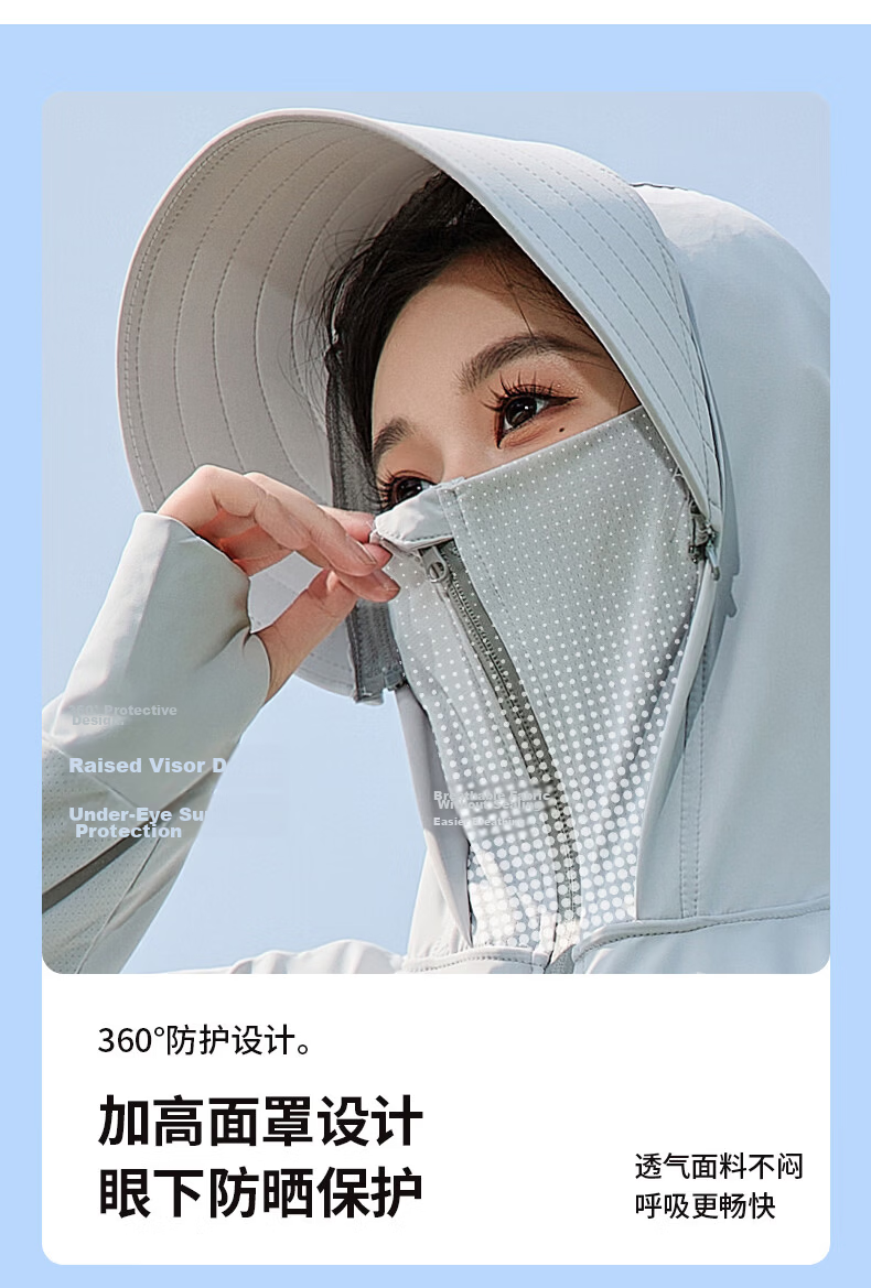 Combo Women's UV Protection Sun Shirt Summer New Cool Breathable High SPF Outdoor Sun Jacket Skin Coat 14