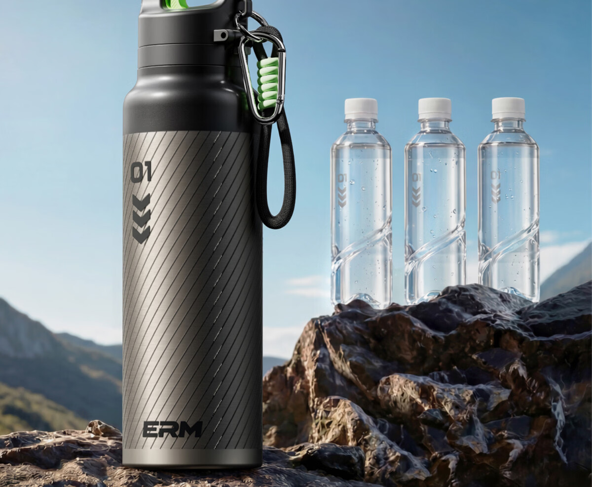 ERM Insulated Large Capacity 316 Stainless Steel Straw Cup Summer Portable Outdoor Sports Water Bottle 26 New Model 8