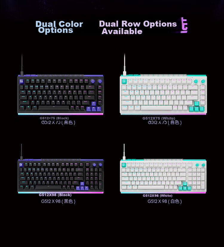 G G512 X 75 Gaming Keyboard 75-Key Magnetic Mechanical Switch Hybrid RGB FPS Valorant Delta Operation (Black T Switch) 8