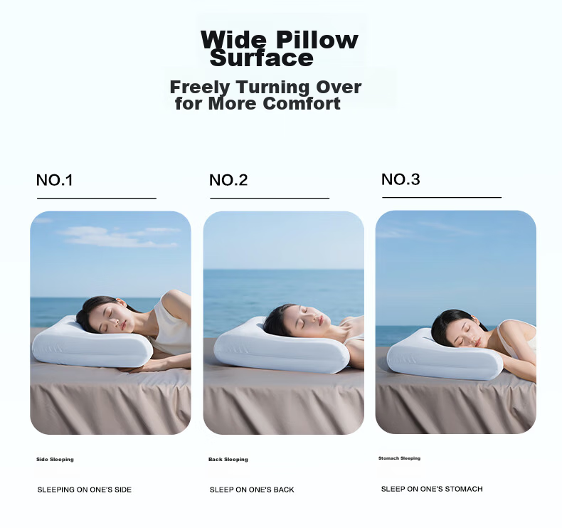 Fuanna Slow Rebound Deep Sleep Memory Foam Cervical Pillow Ergonomic Neck Support Adult Pillow Low Pillow 70*42*6cm 7