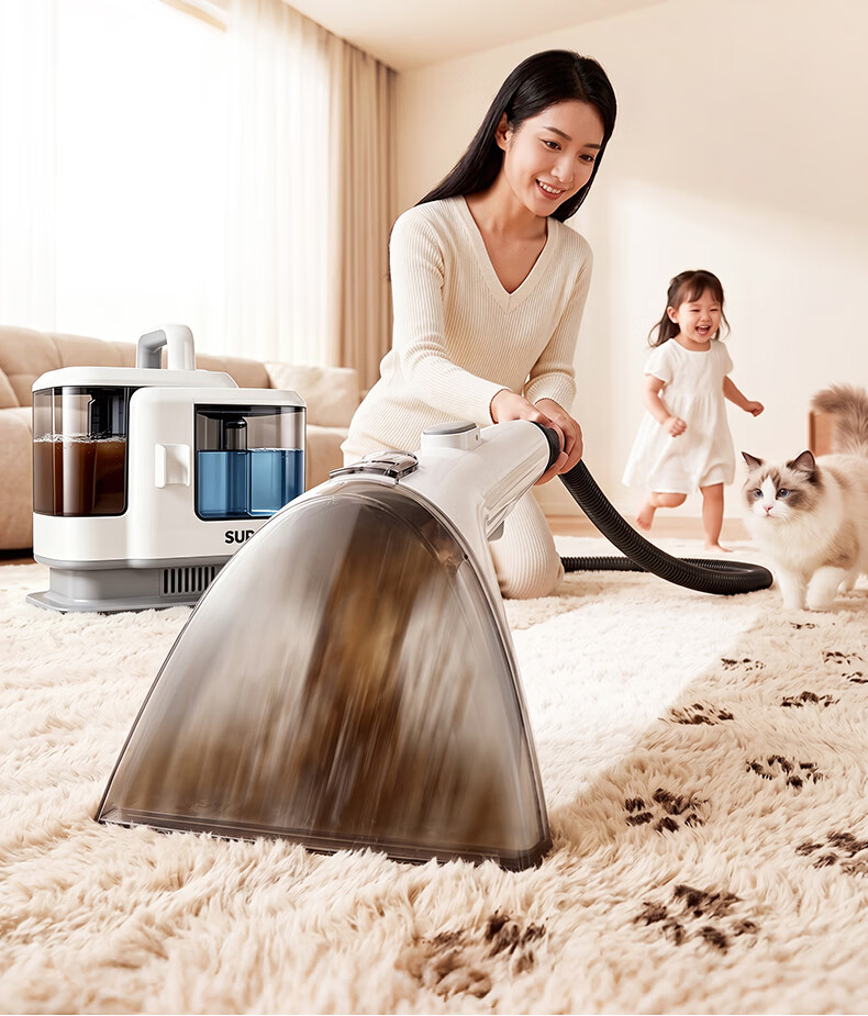 Supor Fabric Cleaning Machine [100° High-Temperature Steam Wash] Multifunctional Steam Cleaner High-Temperature Wash and Vacuum Sofa Carpet Air Conditioner Multifunctional Whole-House Cleaning 30BS Gr 10