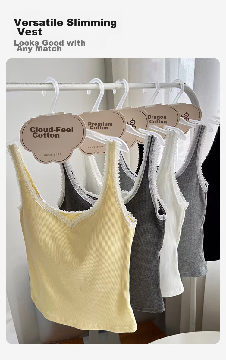 FitonTon Women's Padded Lace Splice U-Back Sports Bra Tank Top Integrated Innerwear Outerwear 2