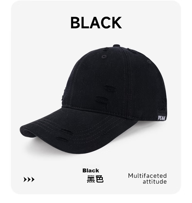 Peak Duckbill Cap Couple Outdoor Cycling Sun Protection Hat Trendy Cool Street Dance Youth Fashion American Vintage Distressed Baseball Cap 19