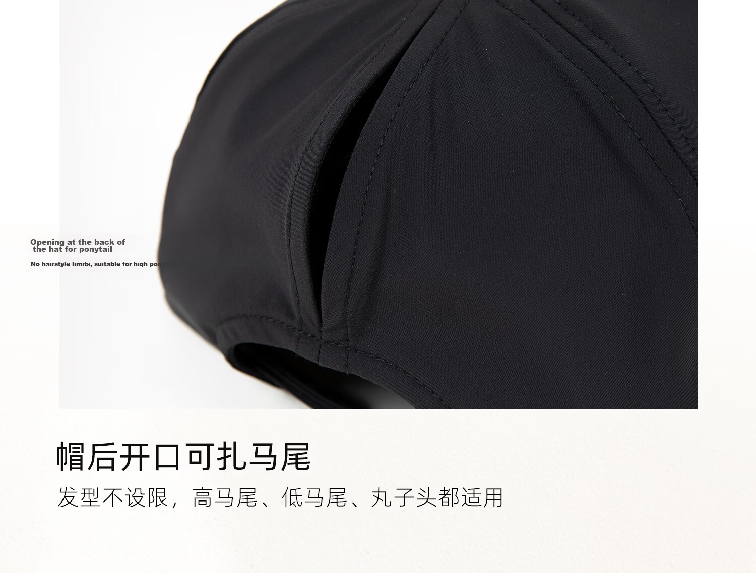 FANCET Women's Summer Sunshade Hat Large Brim UV Protection Sunscreen Outdoor Golf Baseball Cap Cooling Ponytail Hat 38