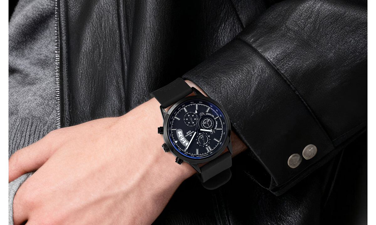 ZGO Men's Watch for Students Mechanical Style Silent Quartz Exam Watch Birthday Gift for 18-Year-Old Boys 28
