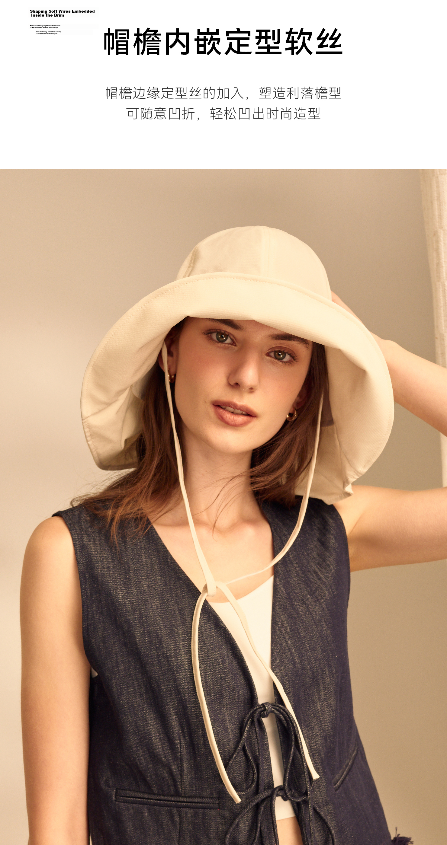 ELLE Women's Sun Protection Hat Outdoor Wide Brim Neck Guard Fashion Sunshade Mountaineering Hat Mist Blue 7