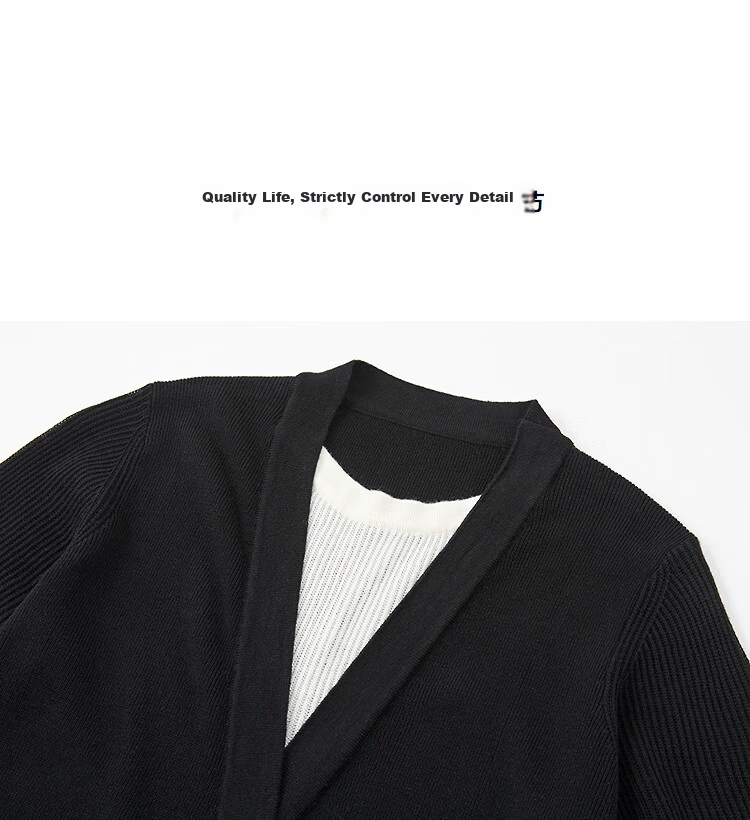 Demana Luxury Soft Merino Wool Spring Lightweight Office Deep V Straight Small Size Long Knit Women's Dress 12