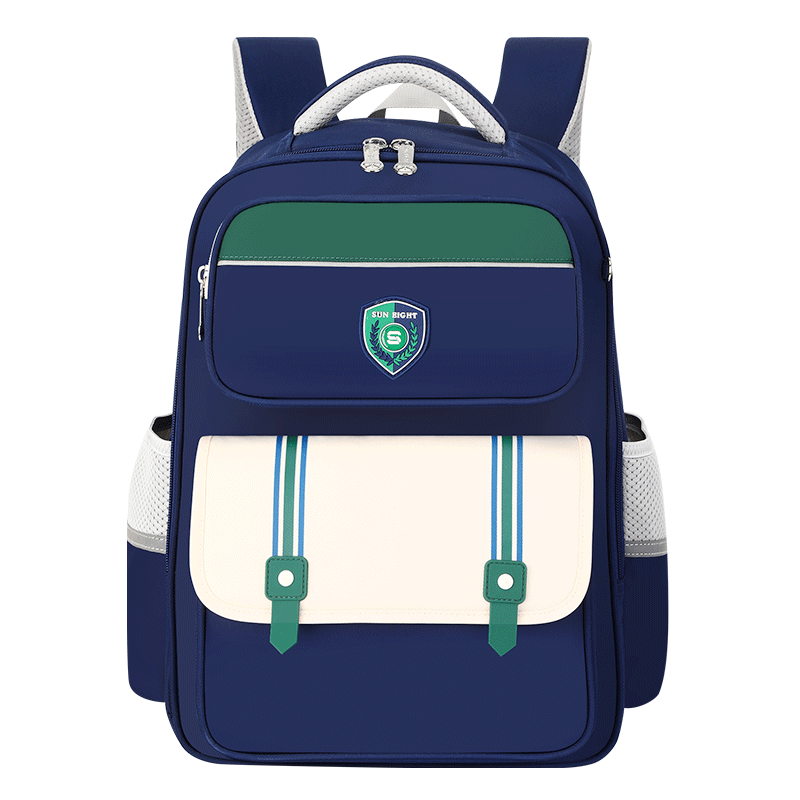 Sunshine 8 O'clock Primary School Backpack Spine Protection Lightweight Boys Girls Grades 1-3-6 Waist Support Anti-Drop Ultra-Lightweight Kids Shoulder Bag
