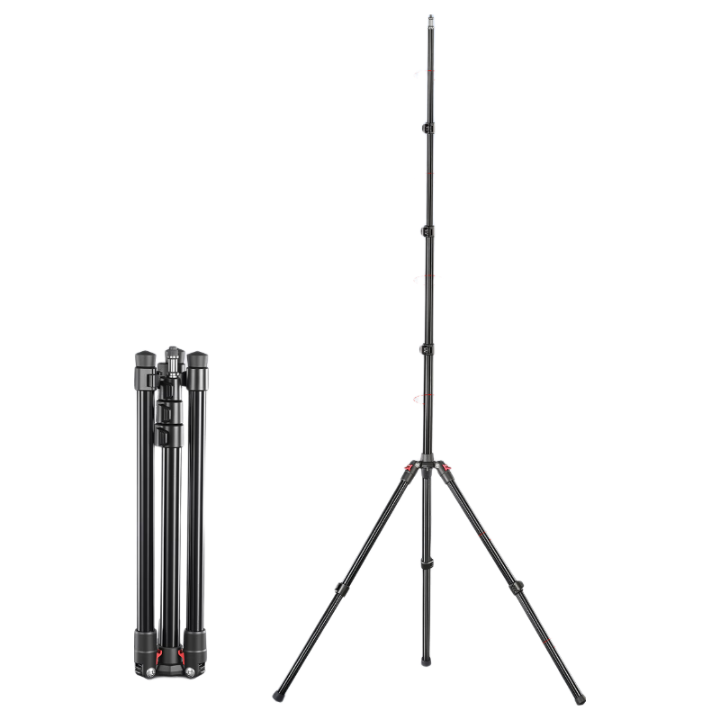 JINBEI EQ Series Portable Aluminum Photography Light Stand, Studio Photography Light Tripod, Outdoor Photography Flash Stand, Live Streaming Photography Light Bracket EQ-250 Steel Pipe Light Stand with Load Capacity of 5KG
