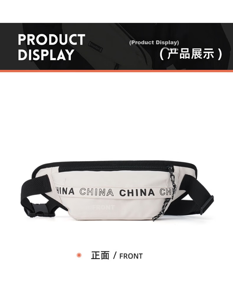 Warrior Men's Crossbody Bag Trendy Hong Kong Style Chest Bag Large Capacity Student Casual Shoulder Bag Cycling Sports Waist Chest Bag 11