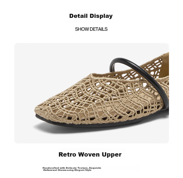 Bata Island Poet Mary Jane Women's Spring Autumn Flat Woven Shoes 8961DAQ6 8