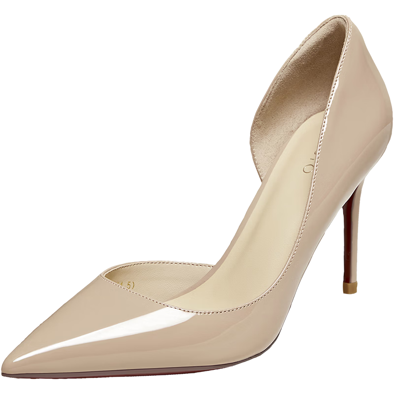 Basto 26 Autumn Mall Red Nude High Heels Stunning Black Red Sole Women's Pumps
