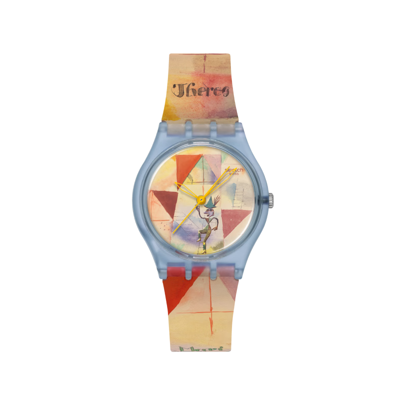 Swatch Swiss 26th Anniversary New Museum Collaboration Color-Changing Watch Graduation Gift for Girlfriend Trendy Unisex Quartz Watch