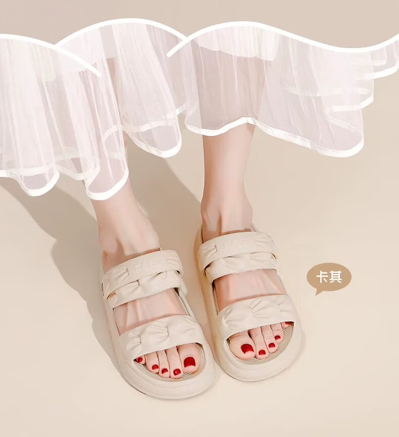 Warrior Women's Sandals 2026 Summer New Travel Wear with Skirts EVA Soft Sole Dual-Wear Beach Slippers 6