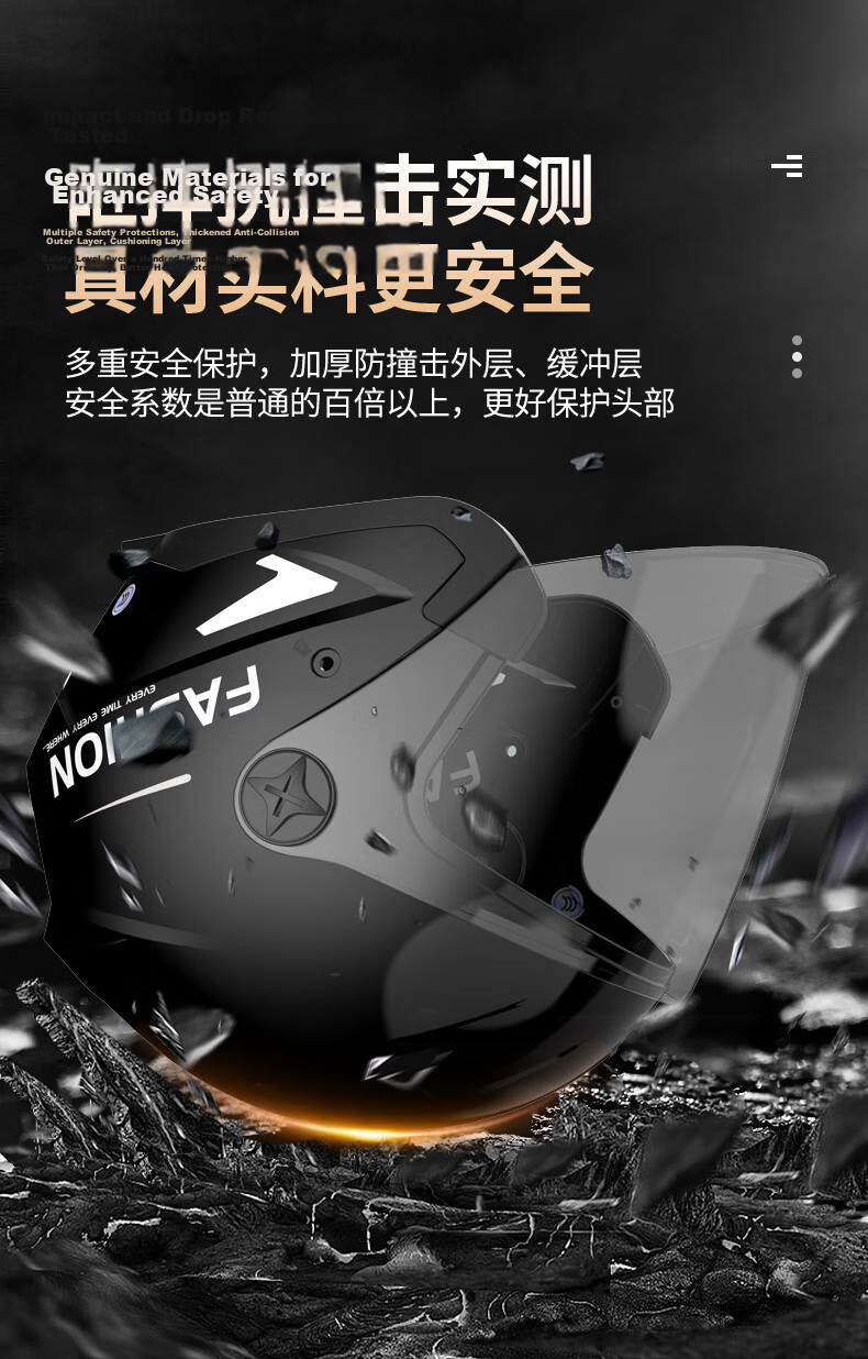 Adandyish Y816 Spring Autumn Winter Warm Half Helmet New National Standard 3C Certified Electric Motorcycle Riding Unisex Four Seasons Universal Y816 Black 5