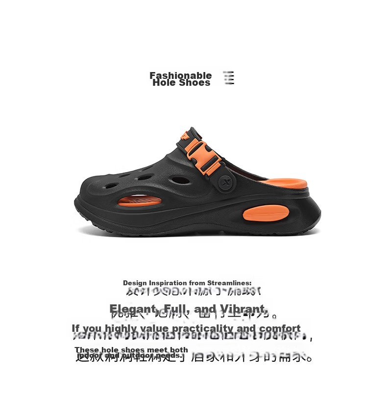 XTEP Men's New Dual-Purpose Outdoor Beach Sandals Casual Sports Shoes for Couples White Black Size 42-43 Model 043 2