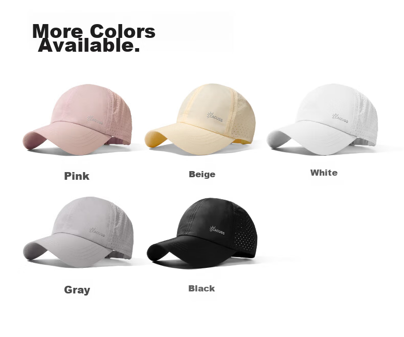 CACUSS Summer Breathable Mesh Baseball Cap for Women Outdoor Lightweight Sun Hat Fashionable Black 16