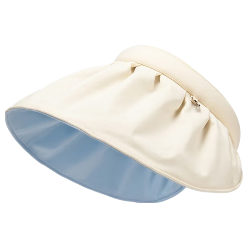 Jingtang Jingpin 2026 New Women's Sun Protection Hat Large Brim Headband Open Top Shell Hat UV Protection Foldable Sunshade Hat